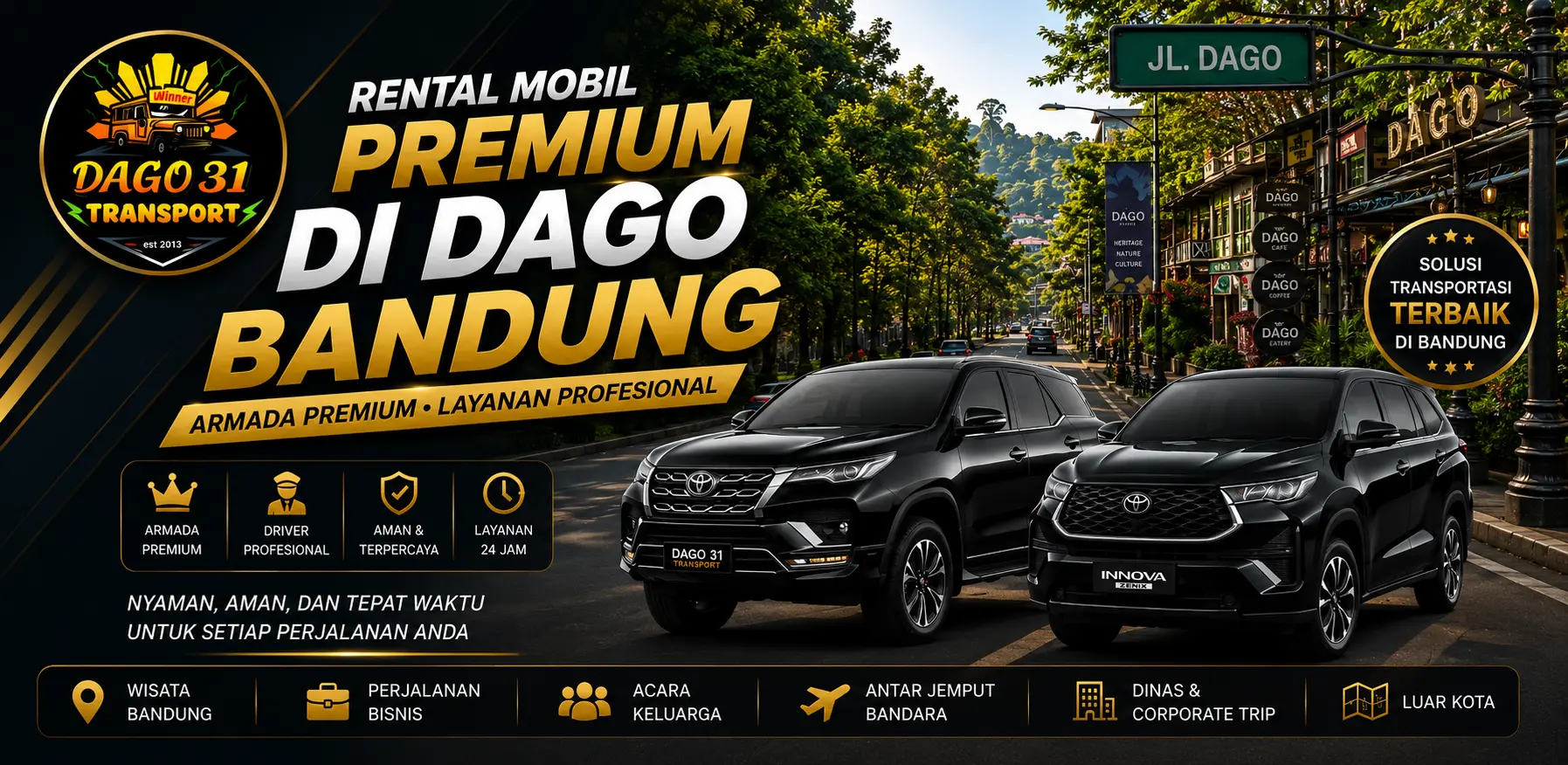rental mobil dago