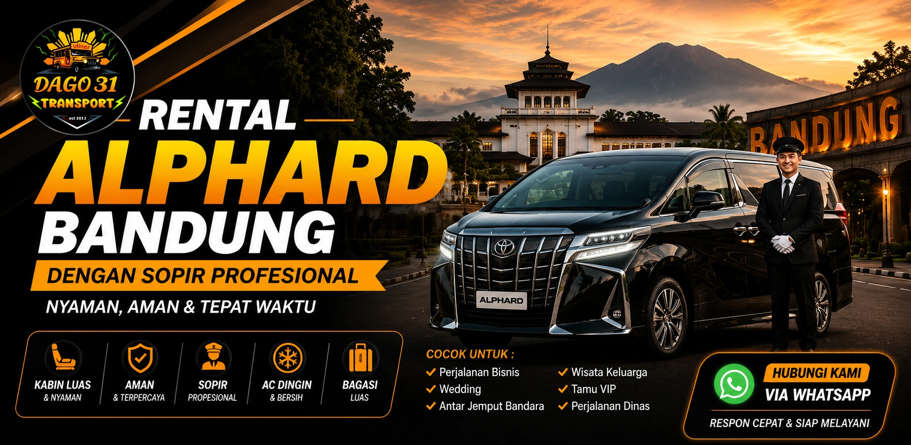 rental alphard bandung